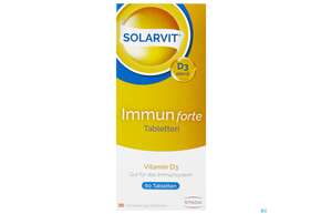 Sie sehen eine Packung D3 Tabl Solarvit 4000ie F Immun 60st, Produktbild: 01 D3 Tabl Solarvit 4000ie F Immun 60st, A-Nr.: 4899575 - 01