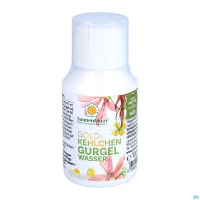 Sie sehen eine Packung Sonnenmoor Gurgelwasser Mit Alkohol 100ml, Produktbild: 03 Sonnenmoor Gurgelwasser Mit Alkohol 100ml, A-Nr.: 3633875 - 03