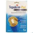 Sie sehen eine Packung Tegaderm +pad 9x10cm 3586np 5st, Produktbild: 01 Tegaderm +pad 9x10cm 3586np 5st, A-Nr.: 2022514 - 01