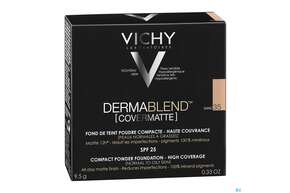 Sie sehen eine Packung Vichy Dermablend Covermatte 35 9,5g, Produktbild: 01 Vichy Dermablend Covermatte 35 9,5g, A-Nr.: 4759957 - 01