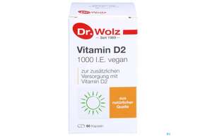 Vitamin D2 Kapseln Vegan Dr.wolz 60584 60st, A-Nr.: 4164796 - 01