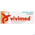 Sie sehen eine Packung Vivimed Tabl 333mg/50mg 30st, Produktbild: 01 Vivimed Tabl 333mg/50mg 30st, A-Nr.: 3902476 - 01