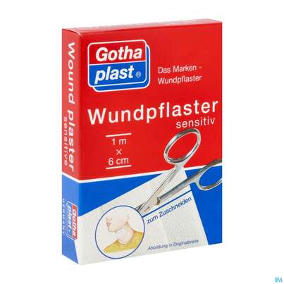 Wundpflaster Sensitiv 1mx 6cm 1st, A-Nr.: 2418382 - 02