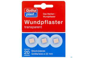 Wundpflaster Transparent Rd 2,20cm 20st, A-Nr.: 3550592 - 01