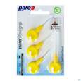 Sie sehen eine Packung Zahnbuersten Paro Flexigrip 2,5mm Gelb 4st, Produktbild: 02 Zahnbuersten Paro Flexigrip 2,5mm Gelb 4st, A-Nr.: 2652706 - 02