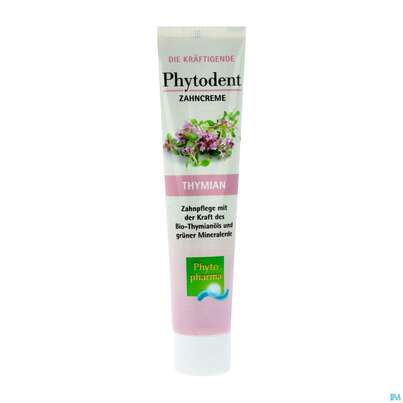 Zahnpaste Phytodent Phytopharma Creme Gruene Mineralerde Thymianoel 75ml, A-Nr.: 4606426 - 02